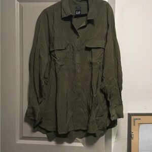 GAP Green Lightweight Shirt Jacket